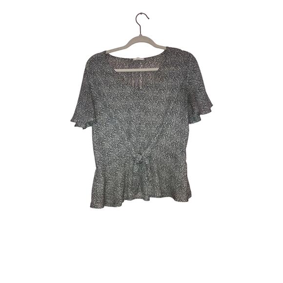 Sienna Sky animal print babydoll top size large - Picture 1 of 6